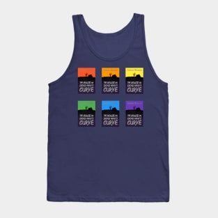 Rainbow House on Dead Man's Curve Book Cover Cream Tank Top